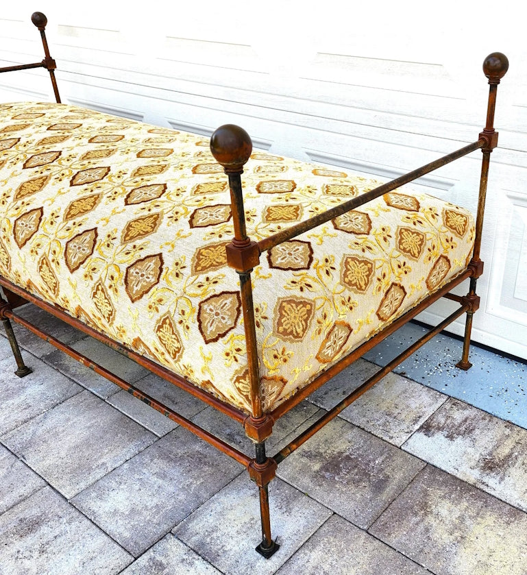 Antique Iron Daybed Bench
