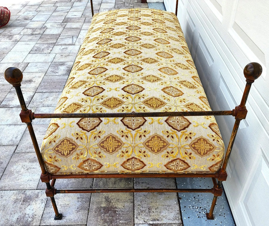 Antique Iron Daybed Bench