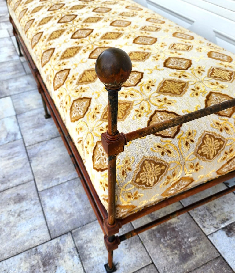 Antique Iron Daybed Bench