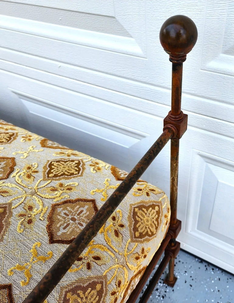 Antique Iron Daybed Bench