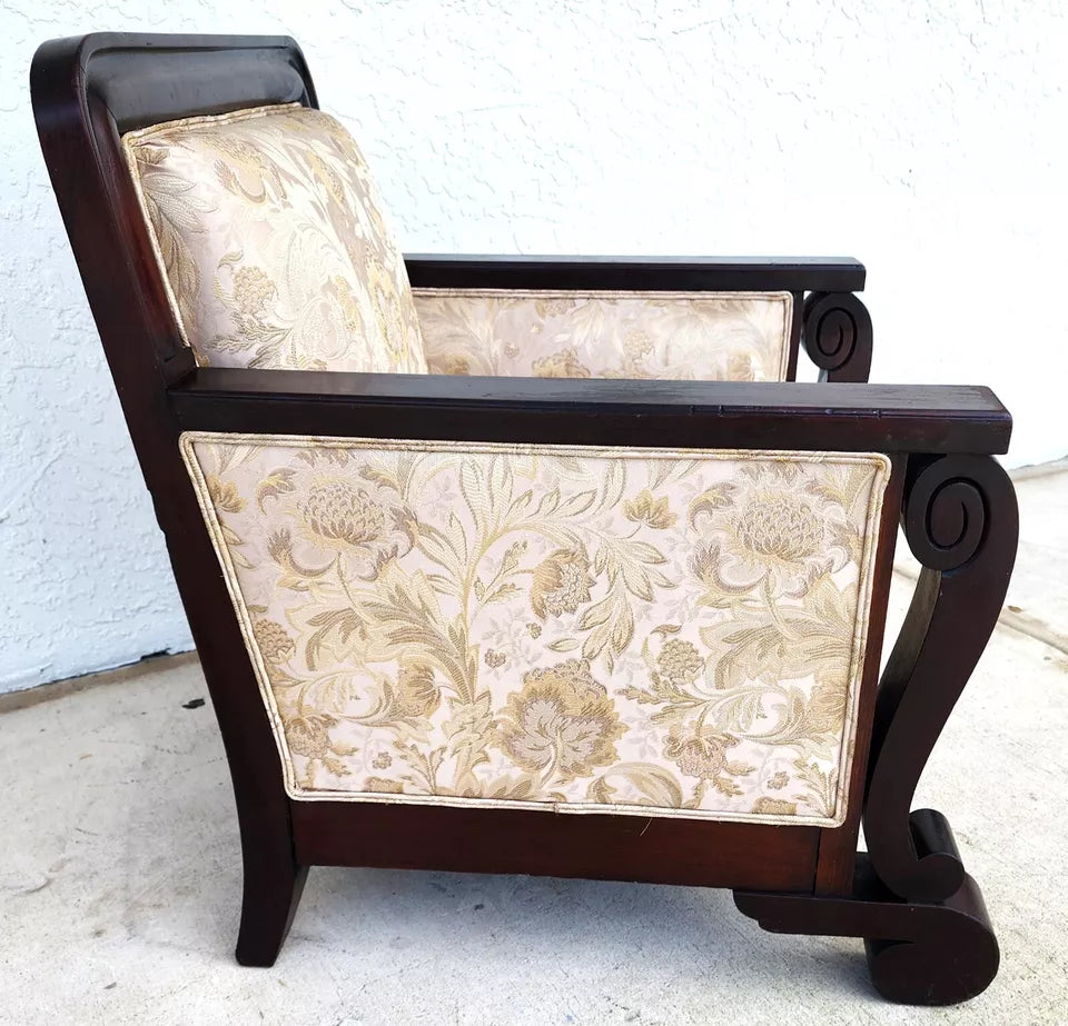 Antique American Empire Armchair