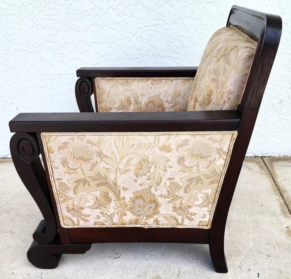Antique American Empire Armchair