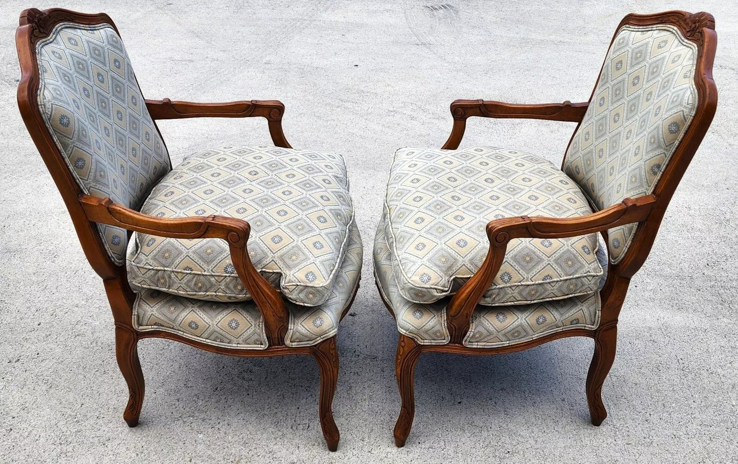 Vintage French Armchairs Louis XV