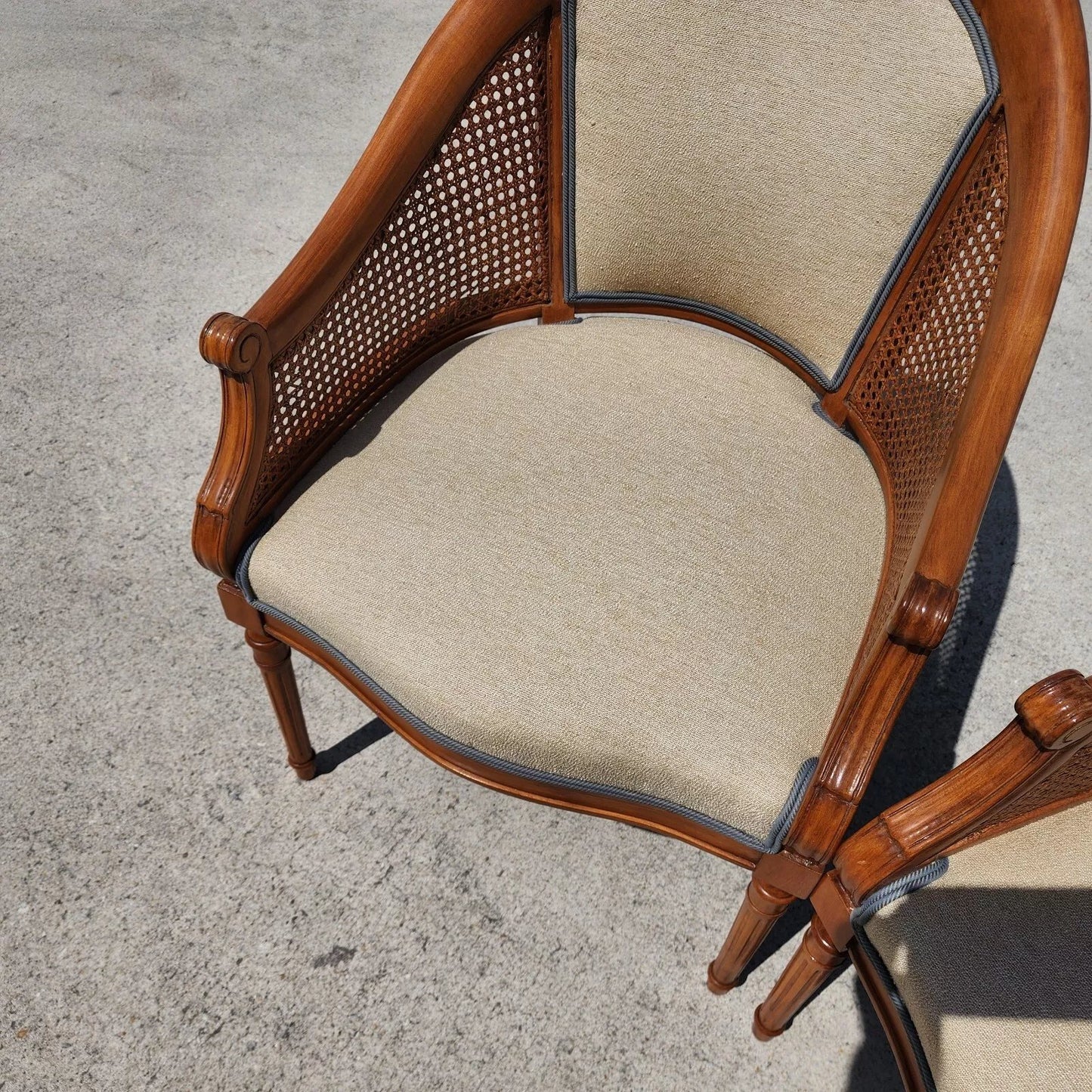 Vintage French Regency Chairs Pair