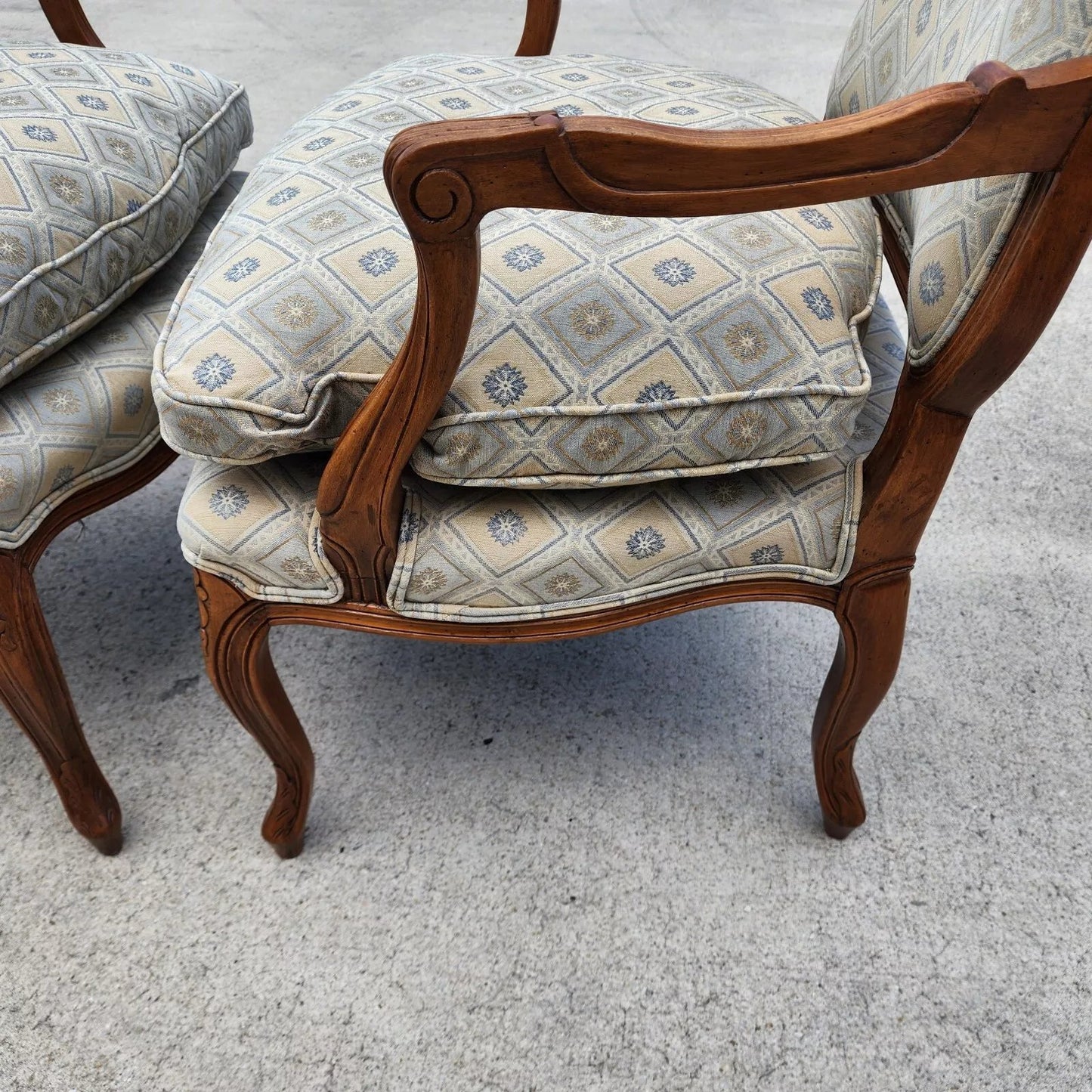 Vintage French Armchairs Louis XV