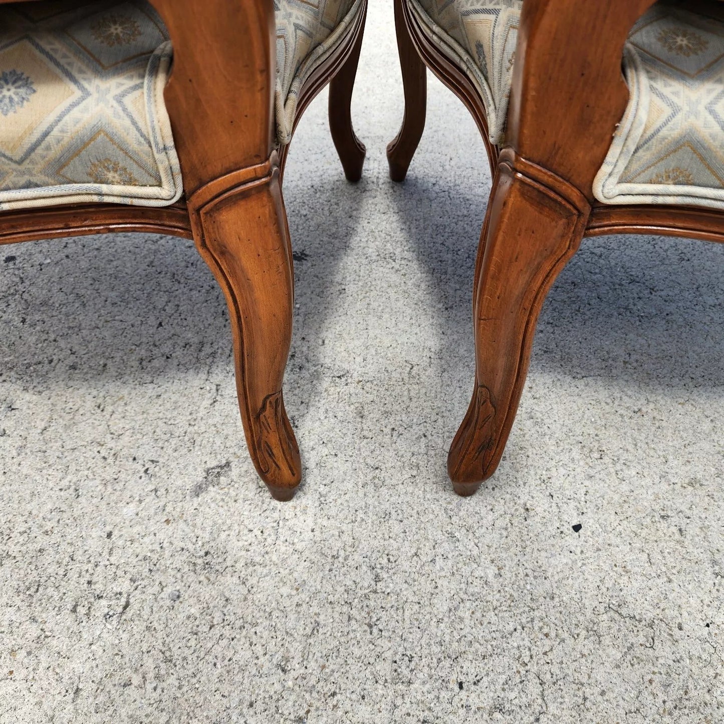 Vintage French Armchairs Louis XV