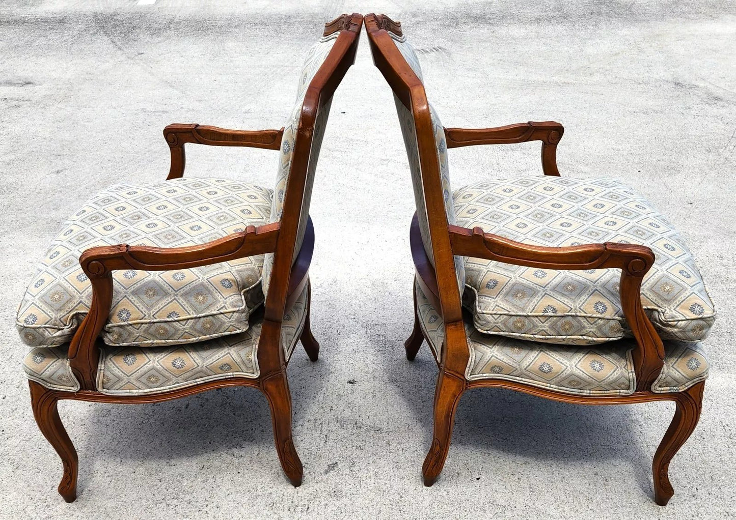 Vintage French Armchairs Louis XV