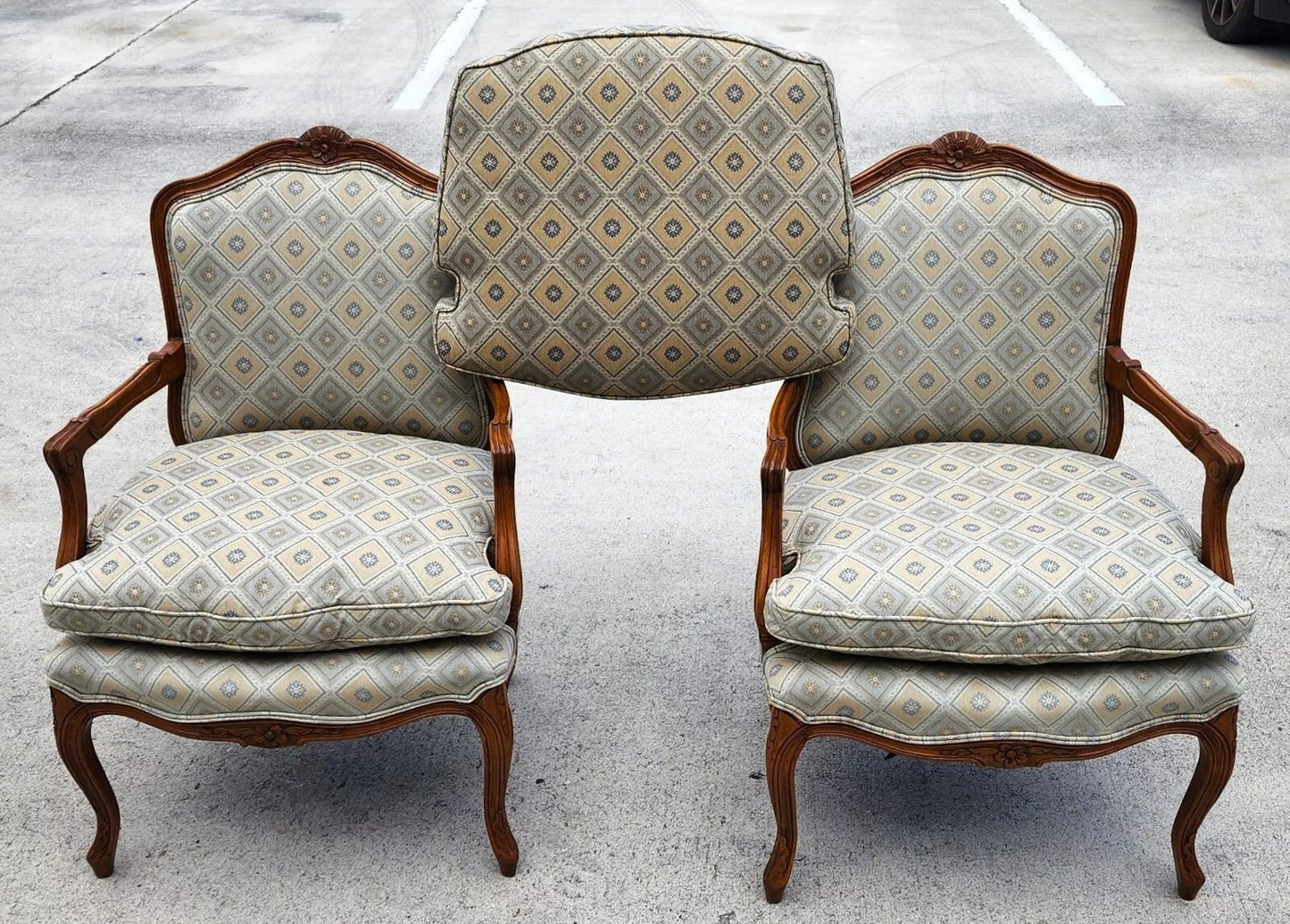 Vintage French Armchairs Louis XV