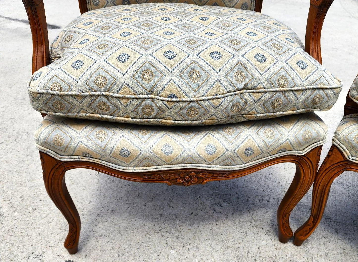 Vintage French Armchairs Louis XV