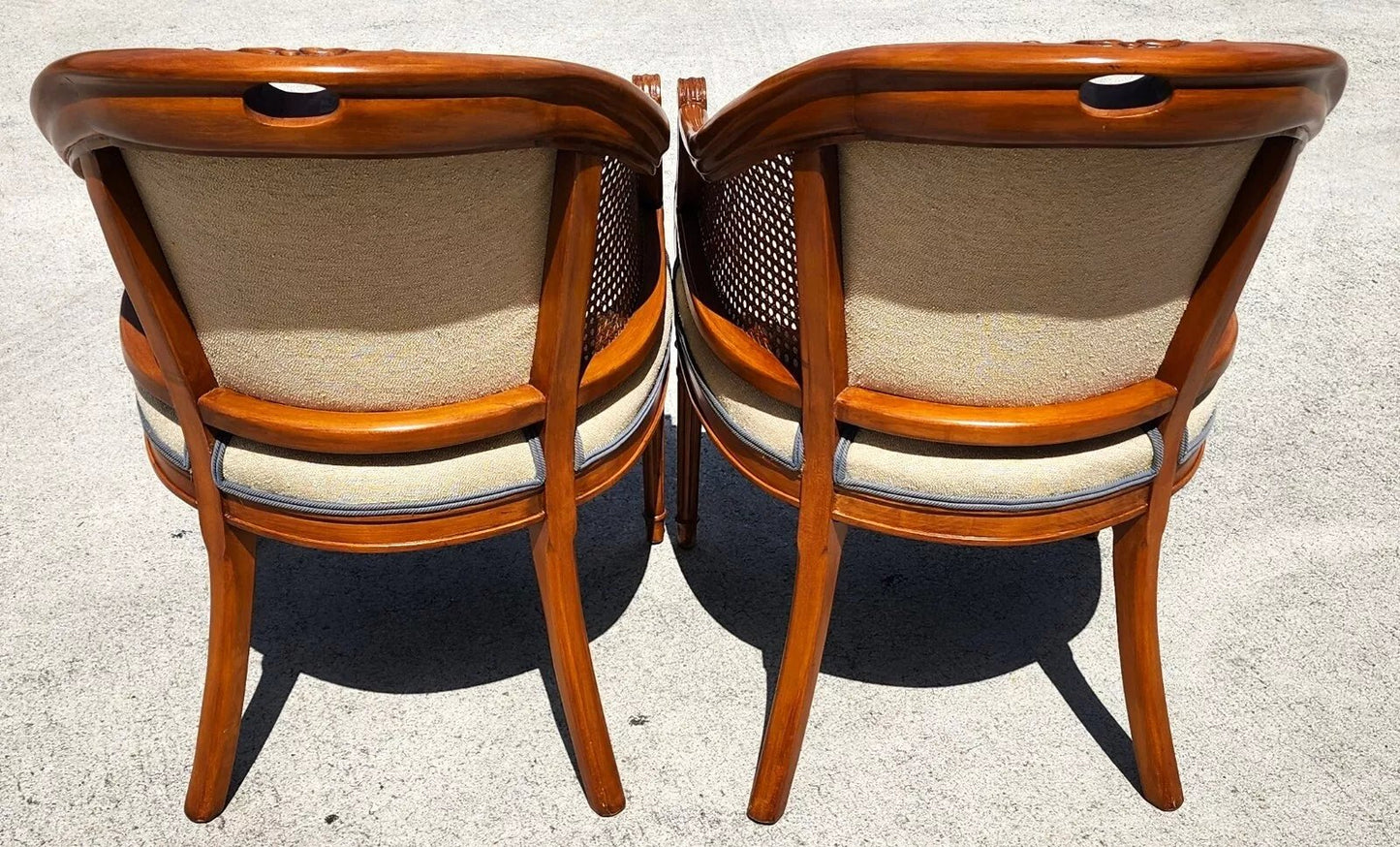 Vintage French Regency Chairs Pair