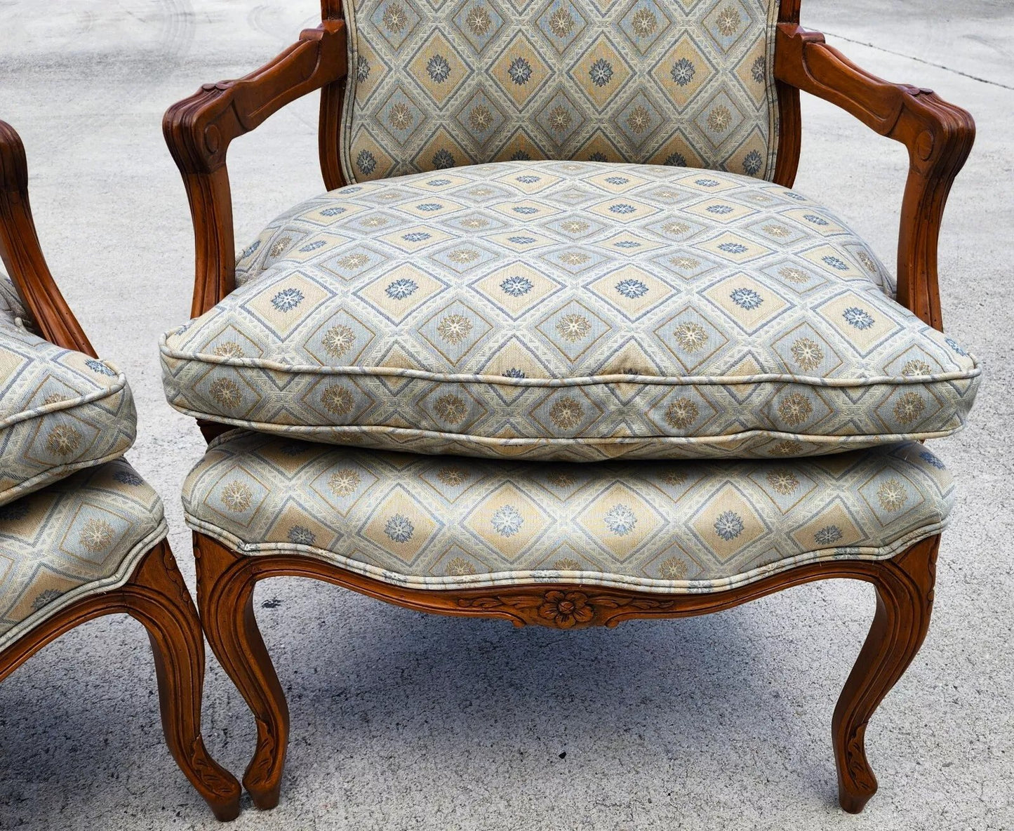 Vintage French Armchairs Louis XV