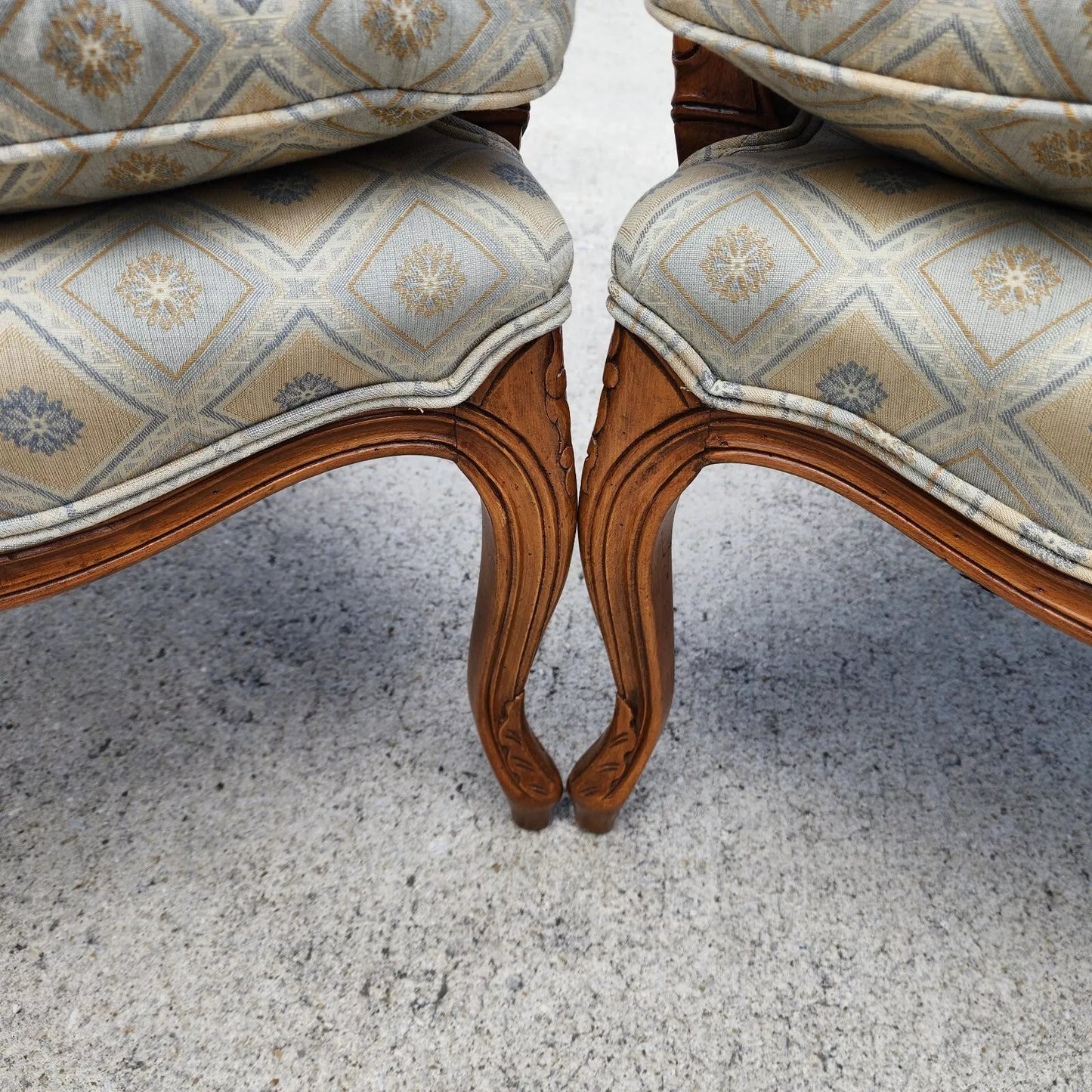 Vintage French Armchairs Louis XV