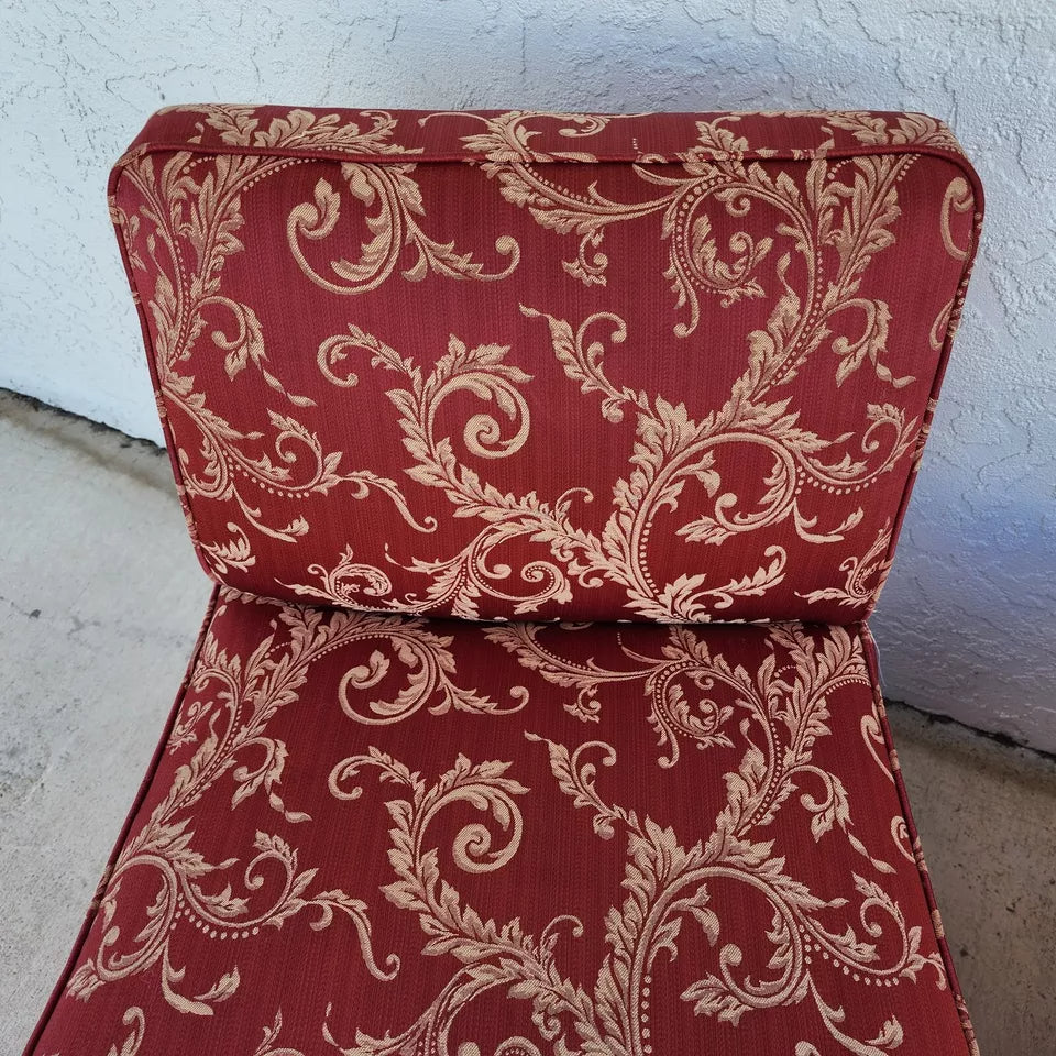 Vintage Fleur De Lys Slipper Chairs Pair