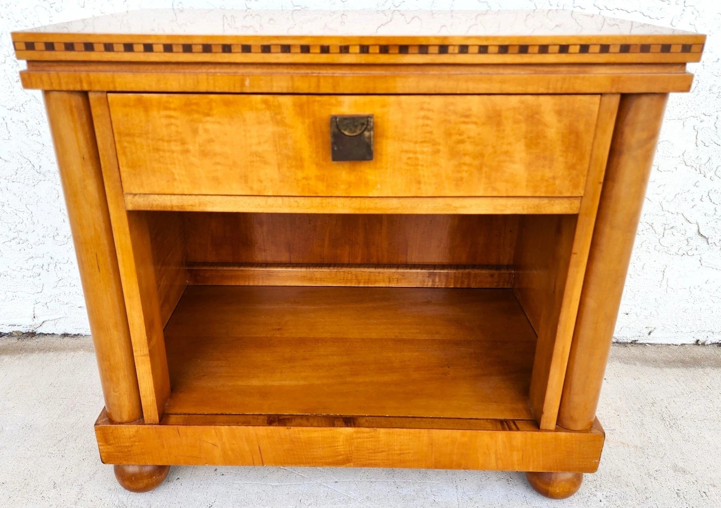 Hickory White Genesis Collection Biedermeier Nightstand Side Table