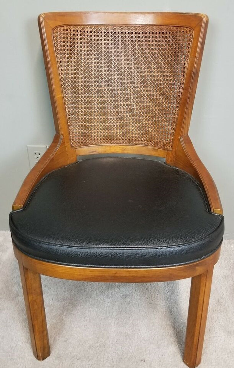 Vintage HENREDON Cane Back Dining Desk Chair 1970's Model 28-5001