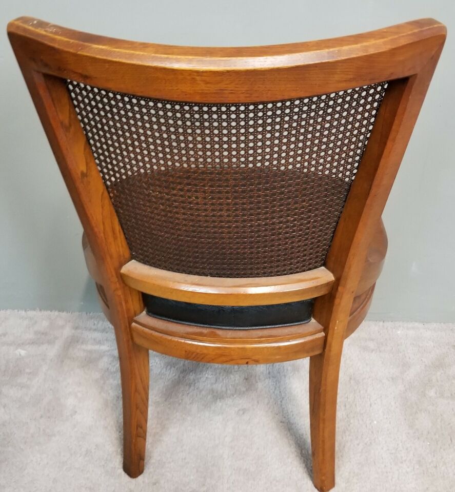 Vintage HENREDON Cane Back Dining Desk Chair 1970's Model 28-5001