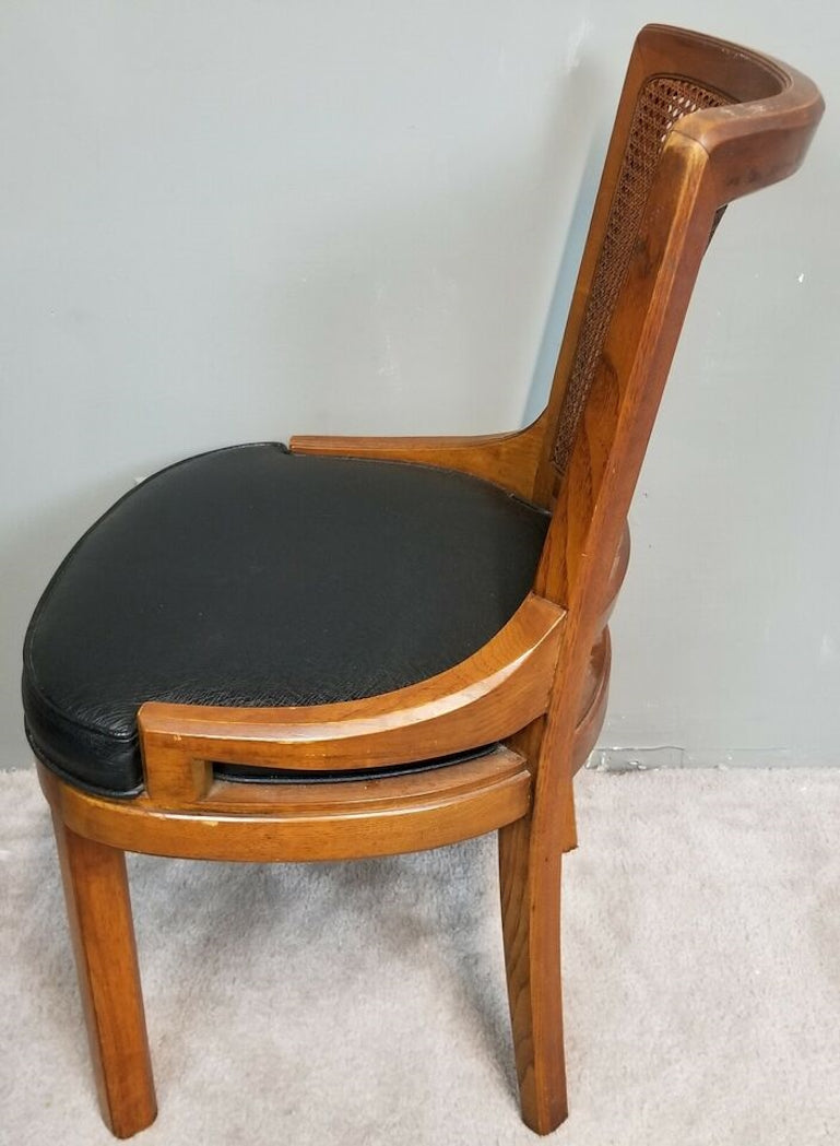 Vintage HENREDON Cane Back Dining Desk Chair 1970's Model 28-5001