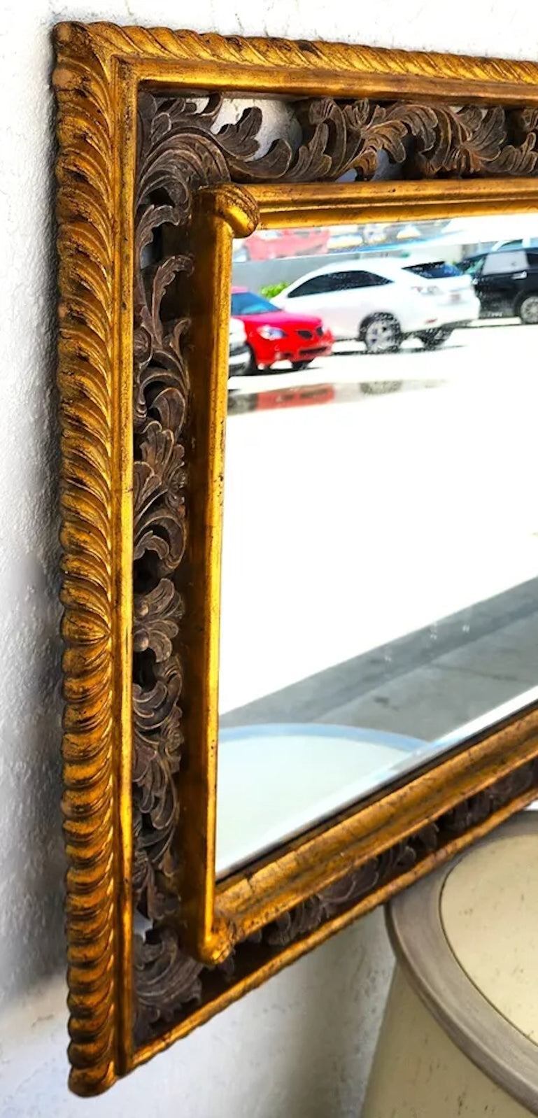 Vintage Gilt Wood Mirror by Harrison & Gil