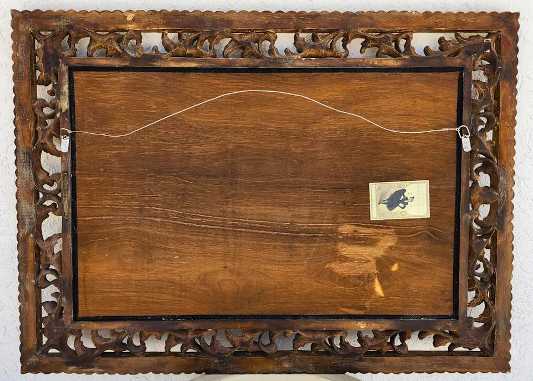 Vintage Gilt Wood Mirror by Harrison & Gil