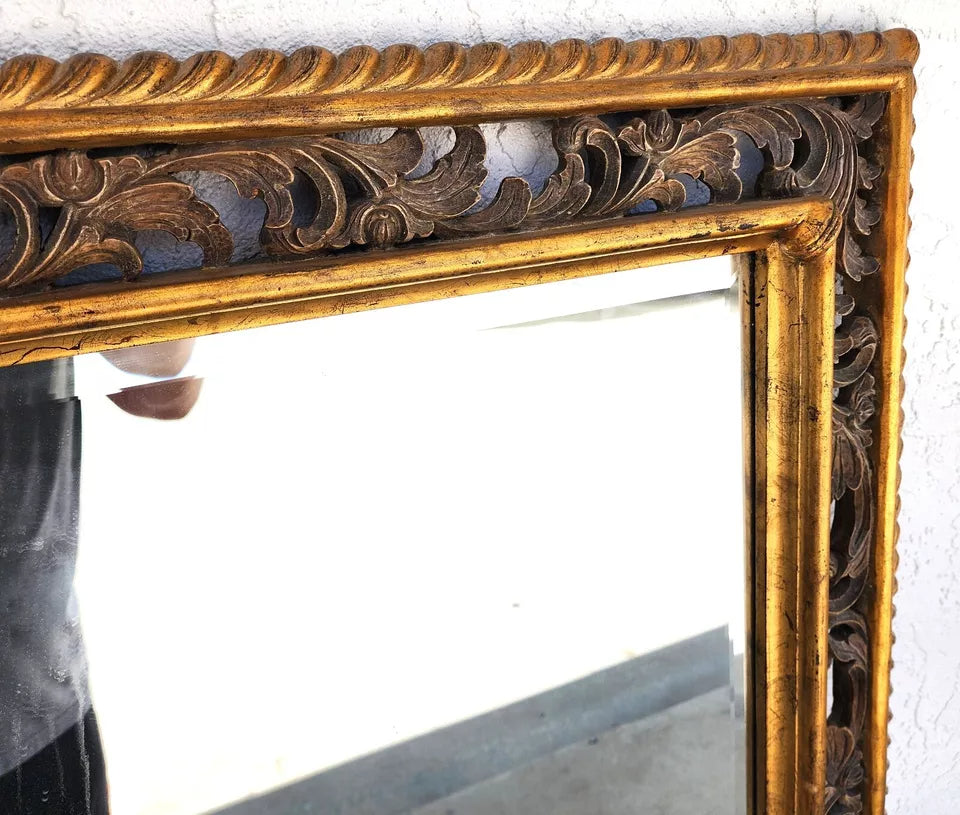 Vintage Gilt Wood Mirror by Harrison & Gil