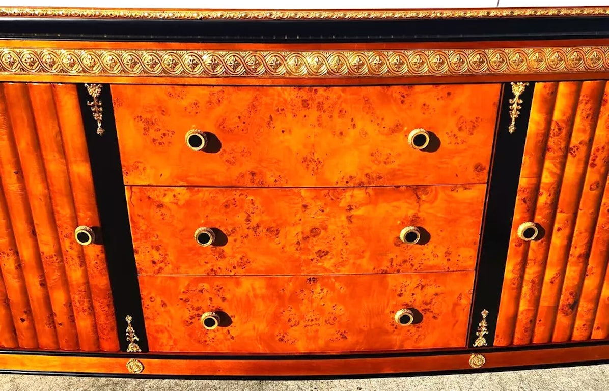 Italian Buffet Sideboard Bar Empire Style Rolling