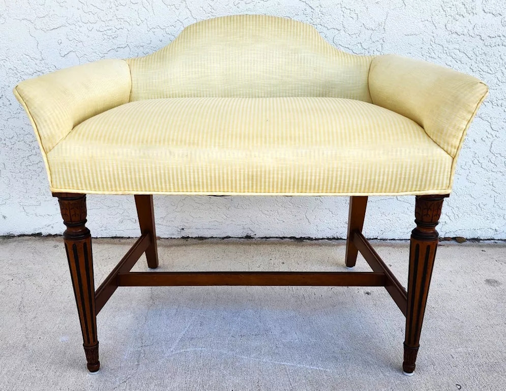 Vintage Italian Vanity Bench