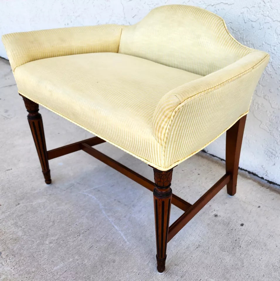 Vintage Italian Vanity Bench