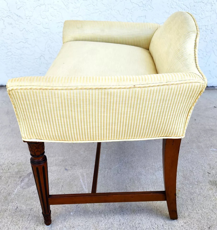 Vintage Italian Vanity Bench