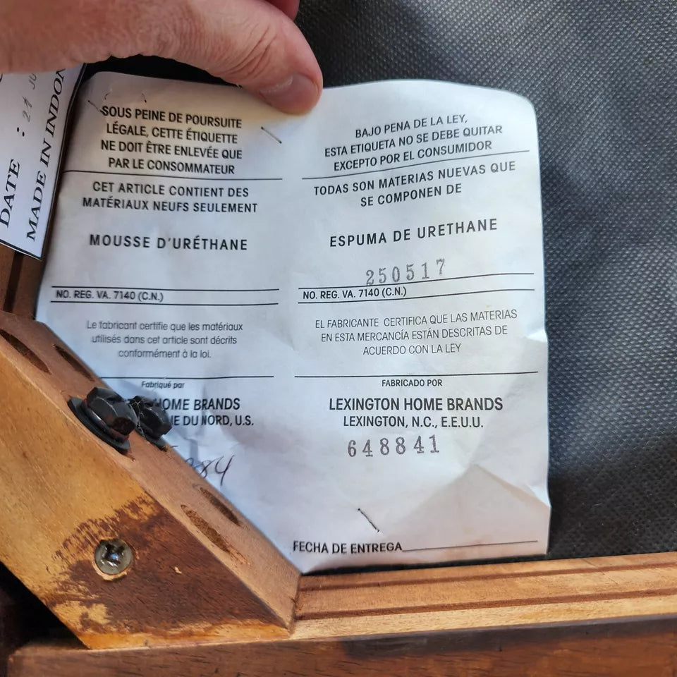 Set of 10 Lexington Dining Chairs Barley Twist Cane