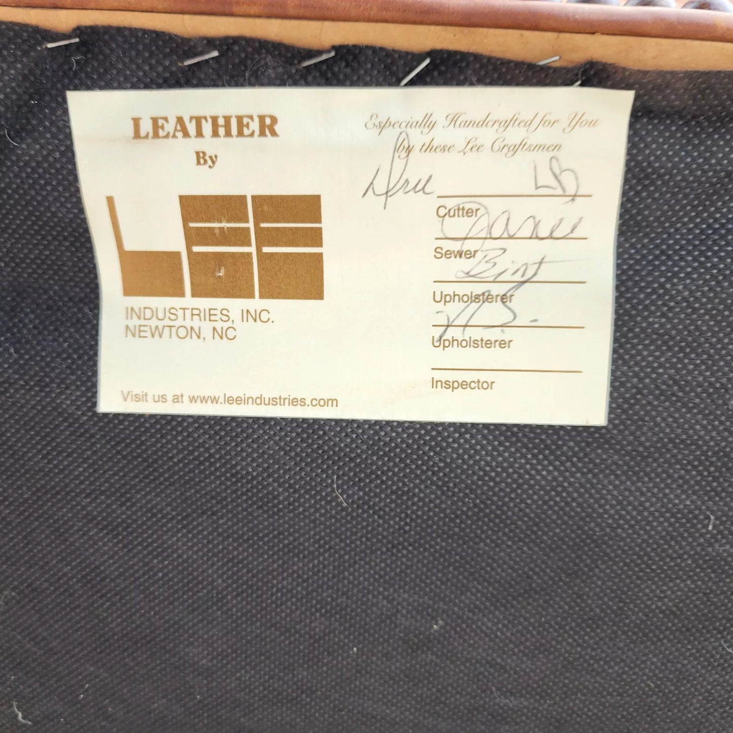 Vintage English Leather Library Chairs by Lee Industries Pair