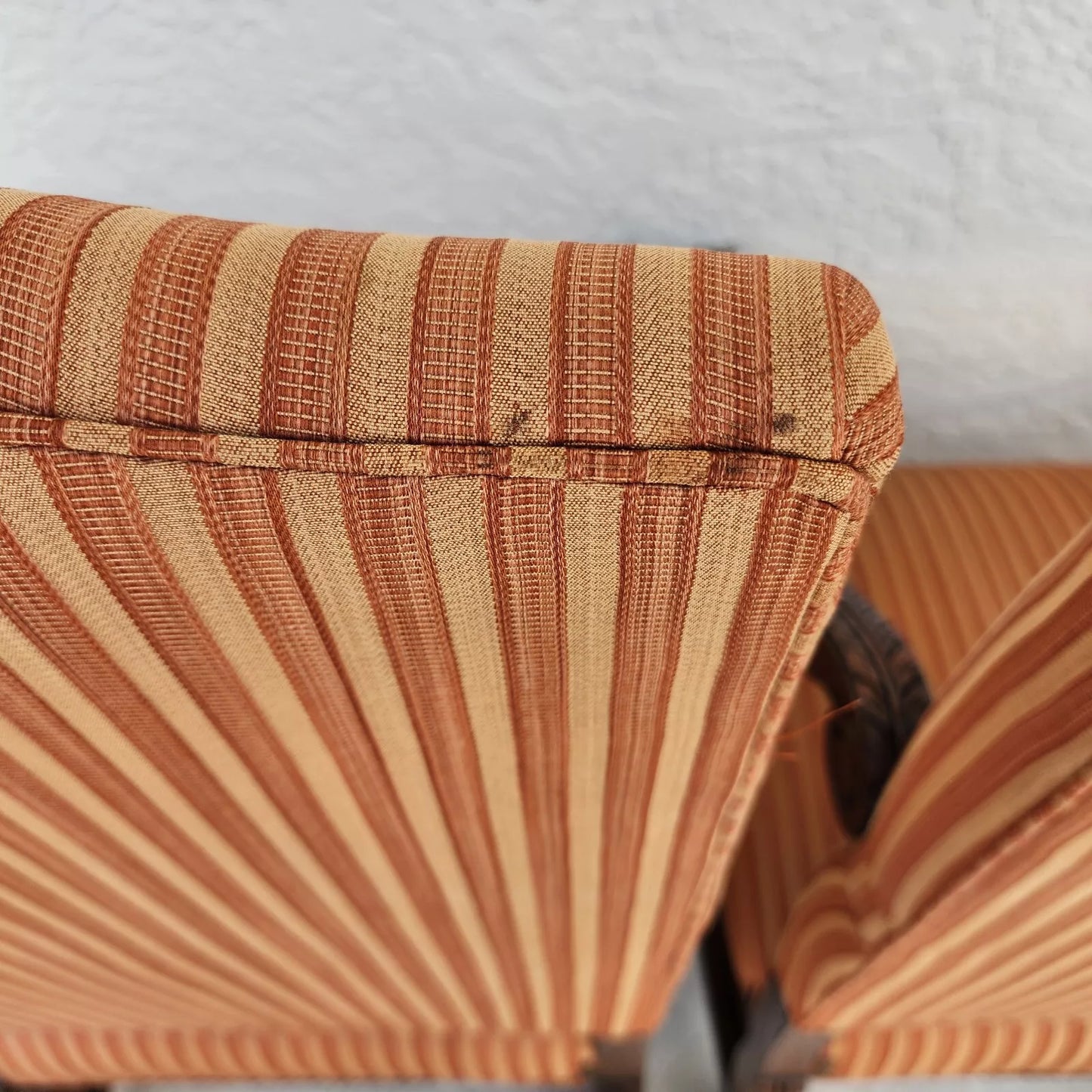 Antique Louis XIII French Os de Mouton Armchairs a Pair