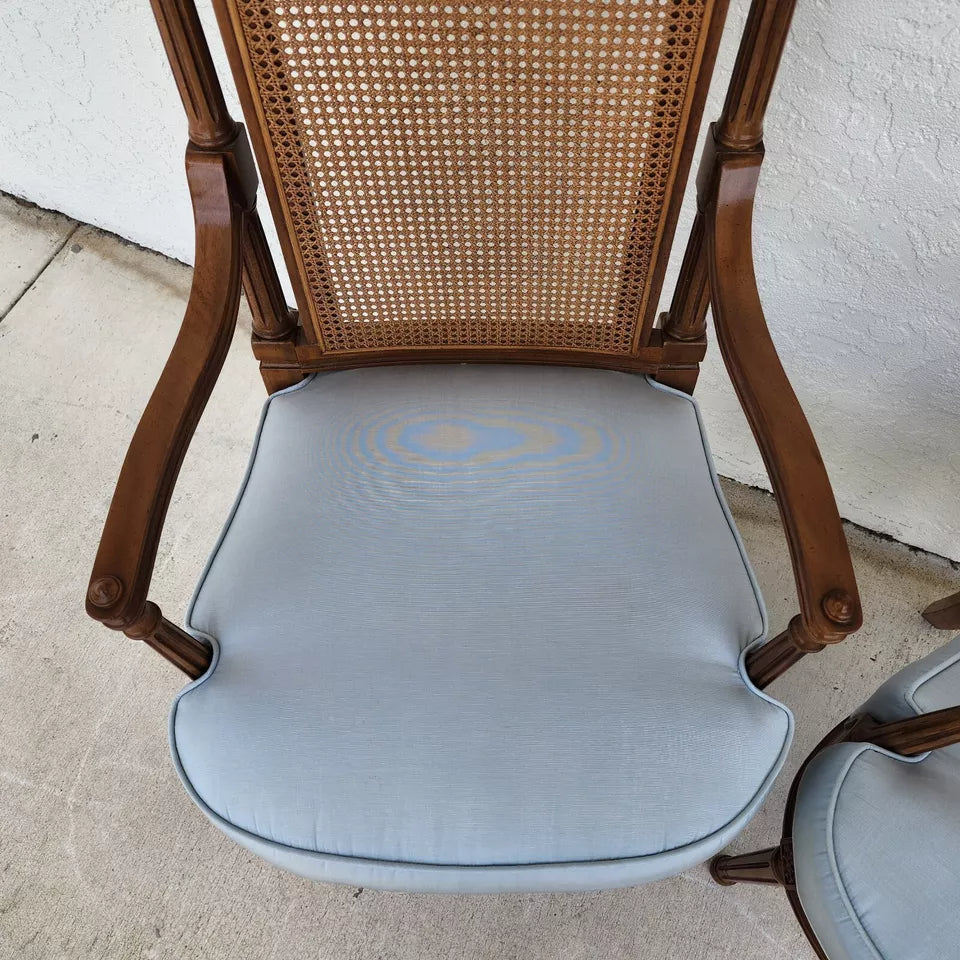 Vintage French Recency Armchairs Pair