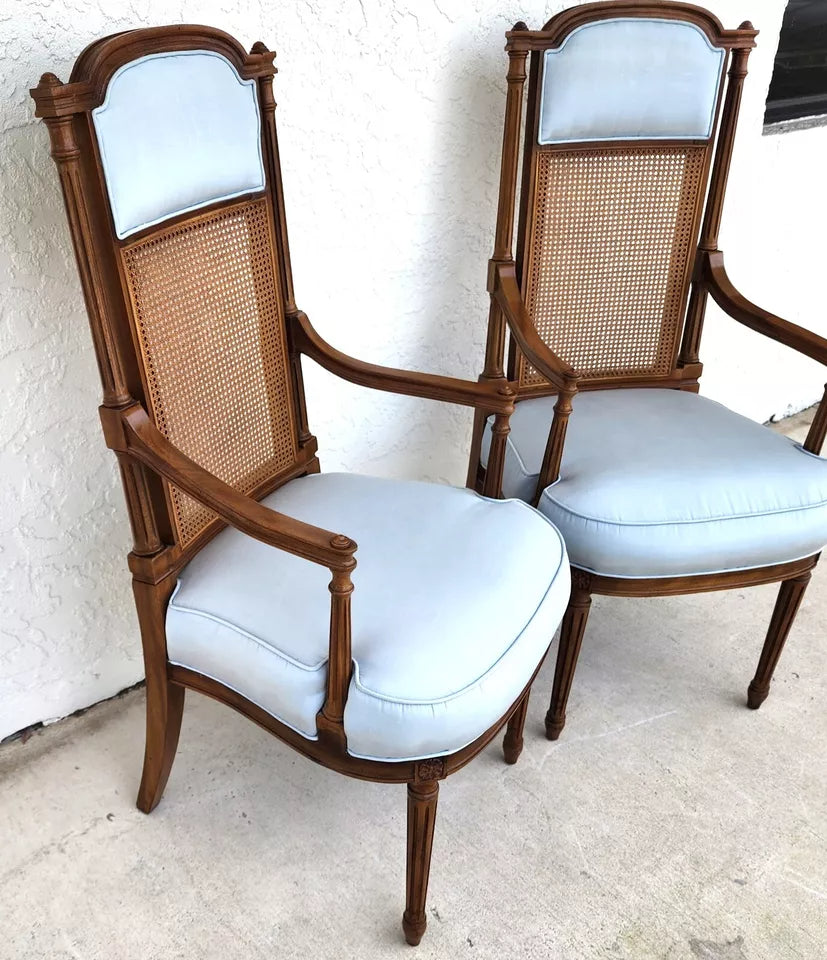 Vintage French Recency Armchairs Pair