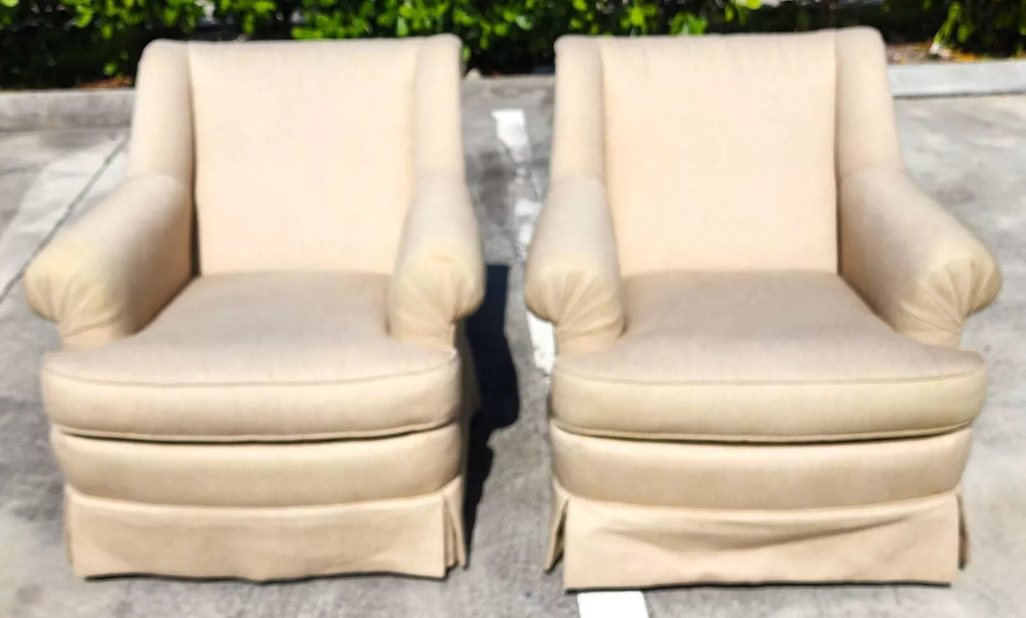 Robb & Stucky Lounge Armchairs Pair
