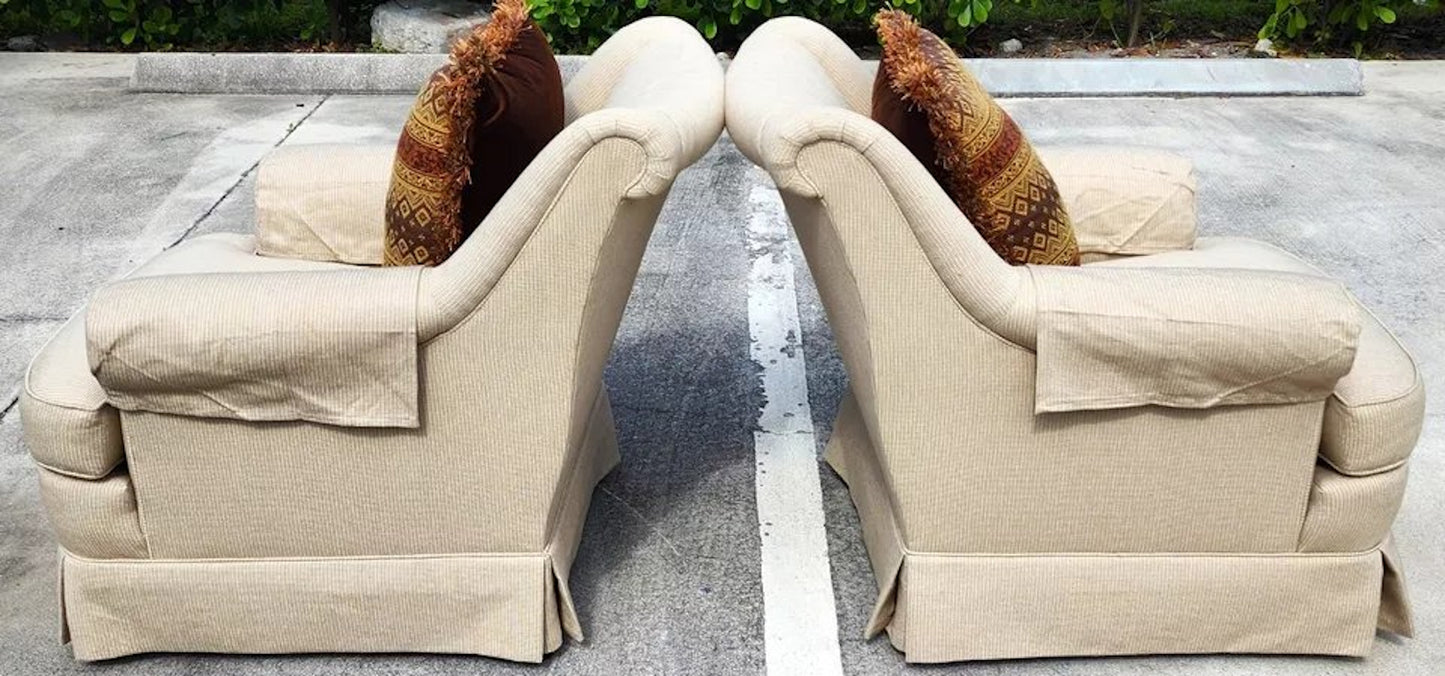 Robb & Stucky Lounge Armchairs Pair