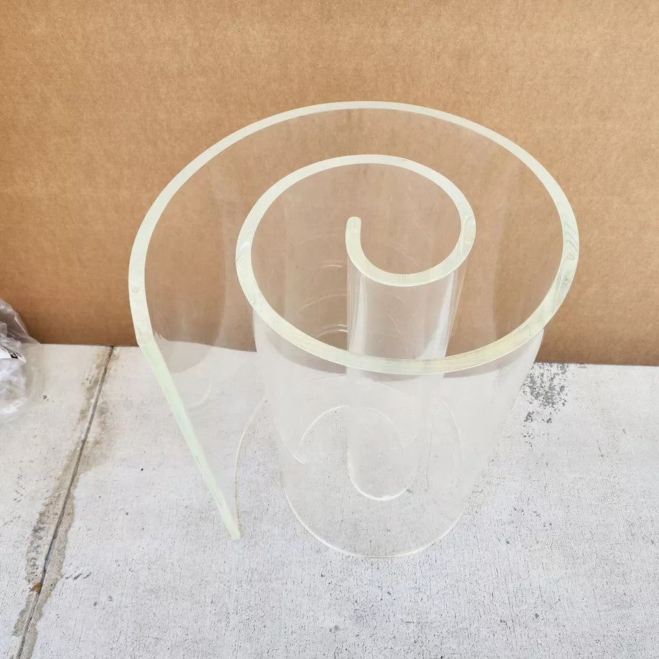 Vintage Lucite Swirl Dining Table Base