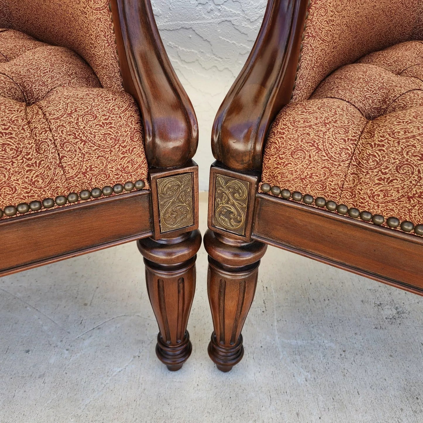 Thomasville Ernest Hemingway Anson Accent Chairs - Pair