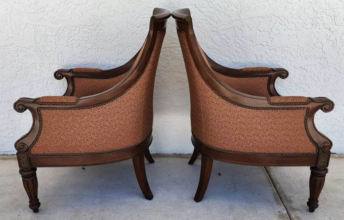 Thomasville Ernest Hemingway Anson Accent Chairs - Pair