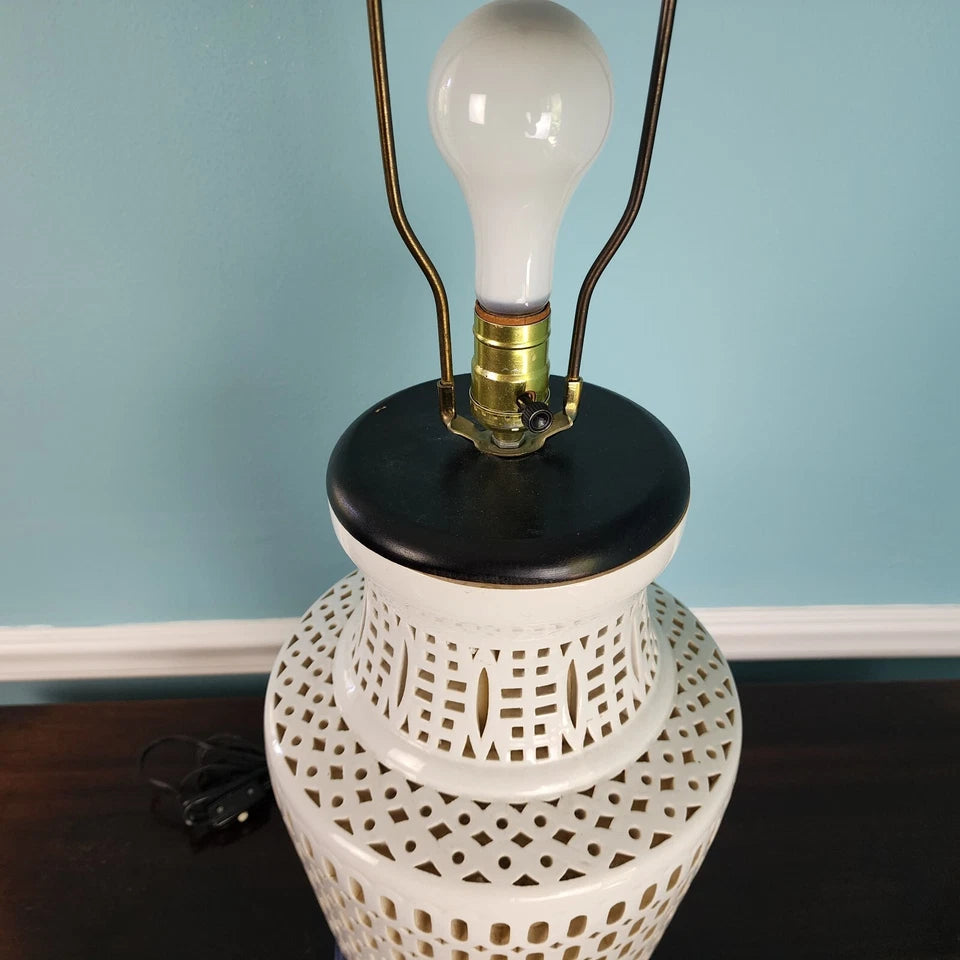 Blanc De Chine Table Lamp Porcelain with Internal Light