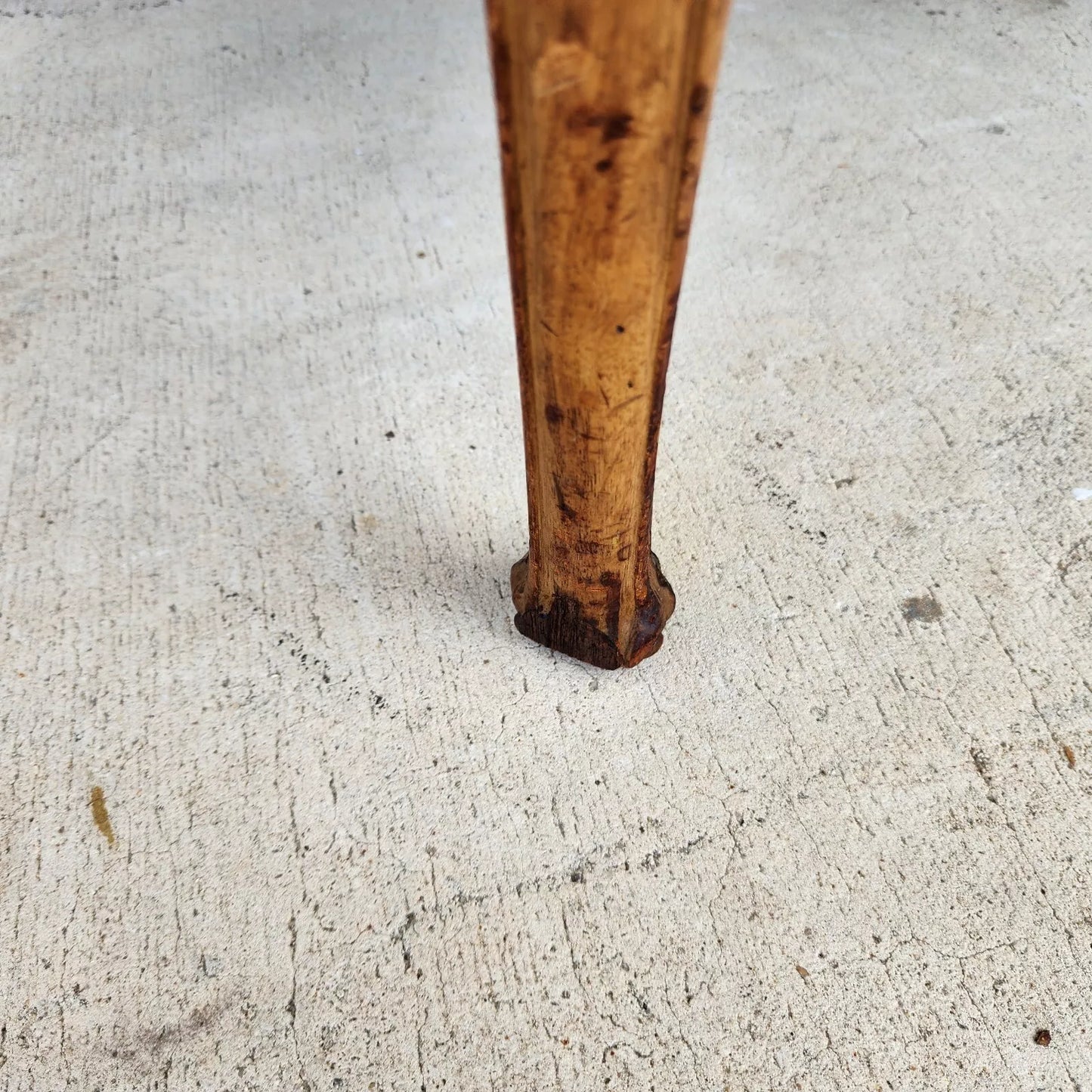 Antique Hand Carved Armchairs Solid Wood Cattails Shells Pair