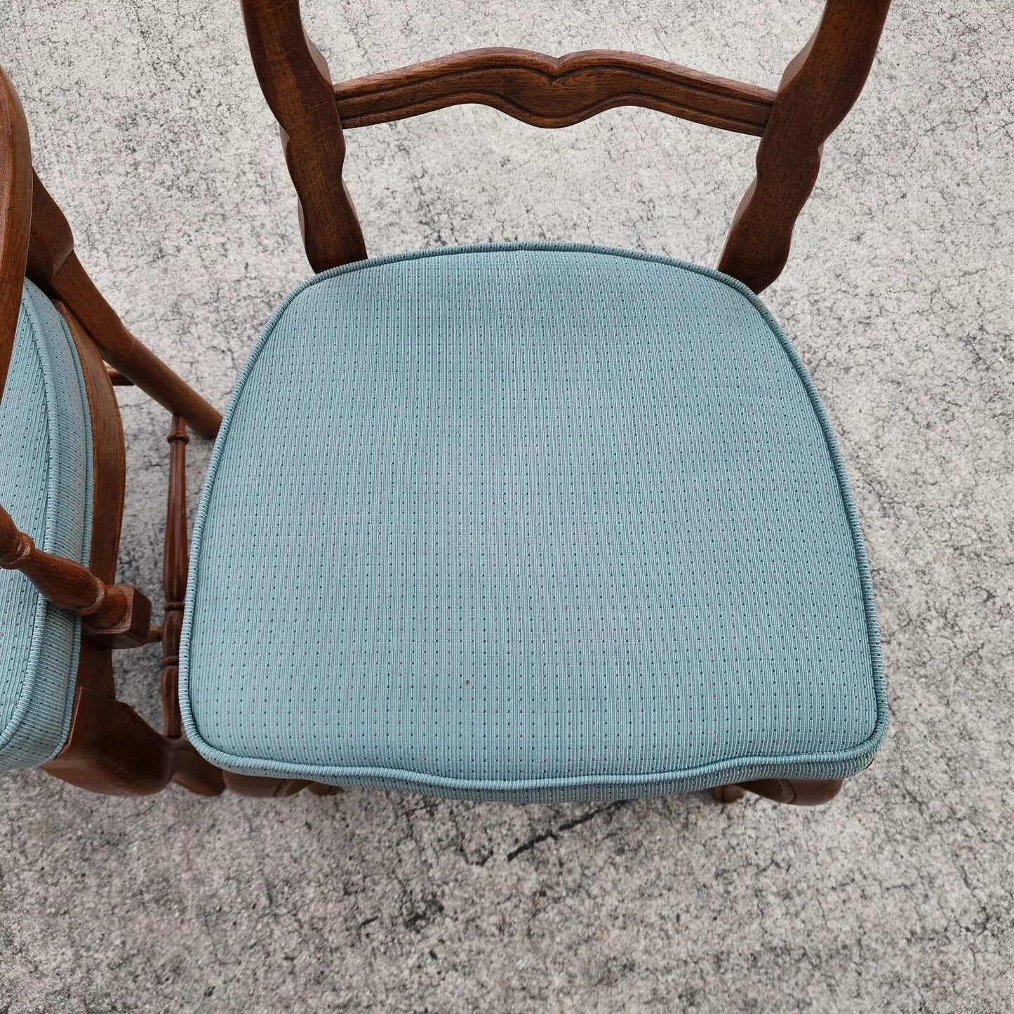 Vintage French Country Dining Chairs Set of 8