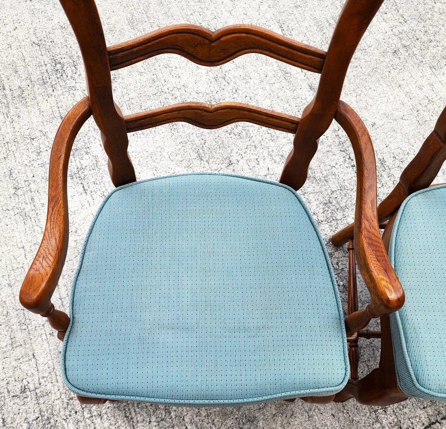 Vintage French Country Dining Chairs Set of 8