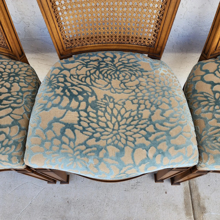 Vintage Cane Dining Chairs by Karges