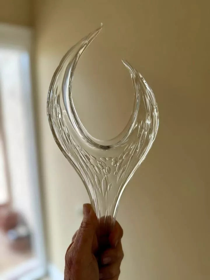 Mazzega Murano " Flame " Chandelier 1970s