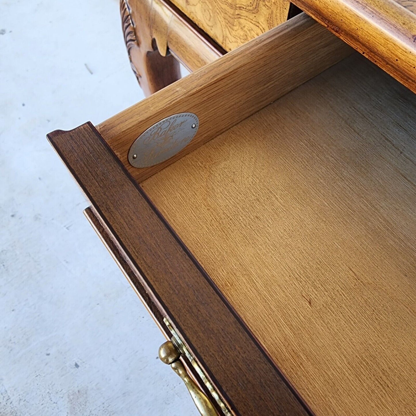 Queen Anne Console Sofa Table by Baker Furniture