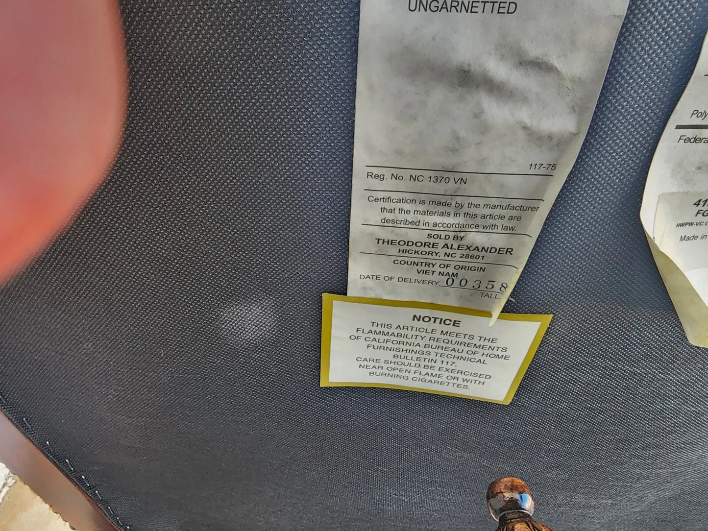 Leather Throne Armchair by THEODORE ALEXANDER