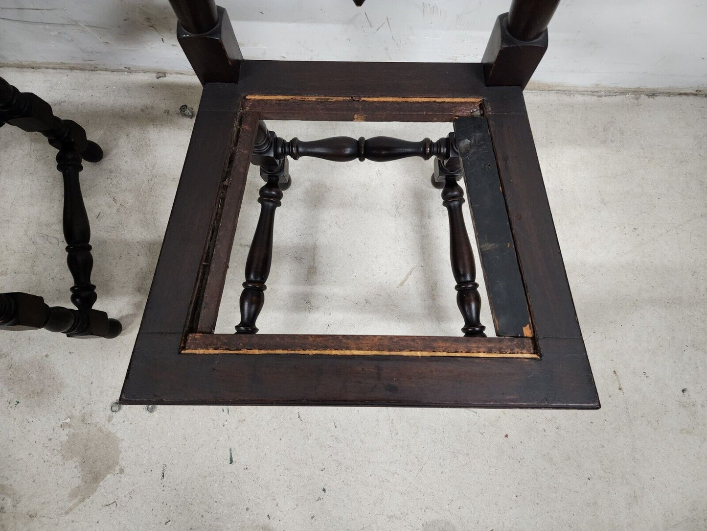 Antique Hall Chairs Walnut Dining Accent Pair