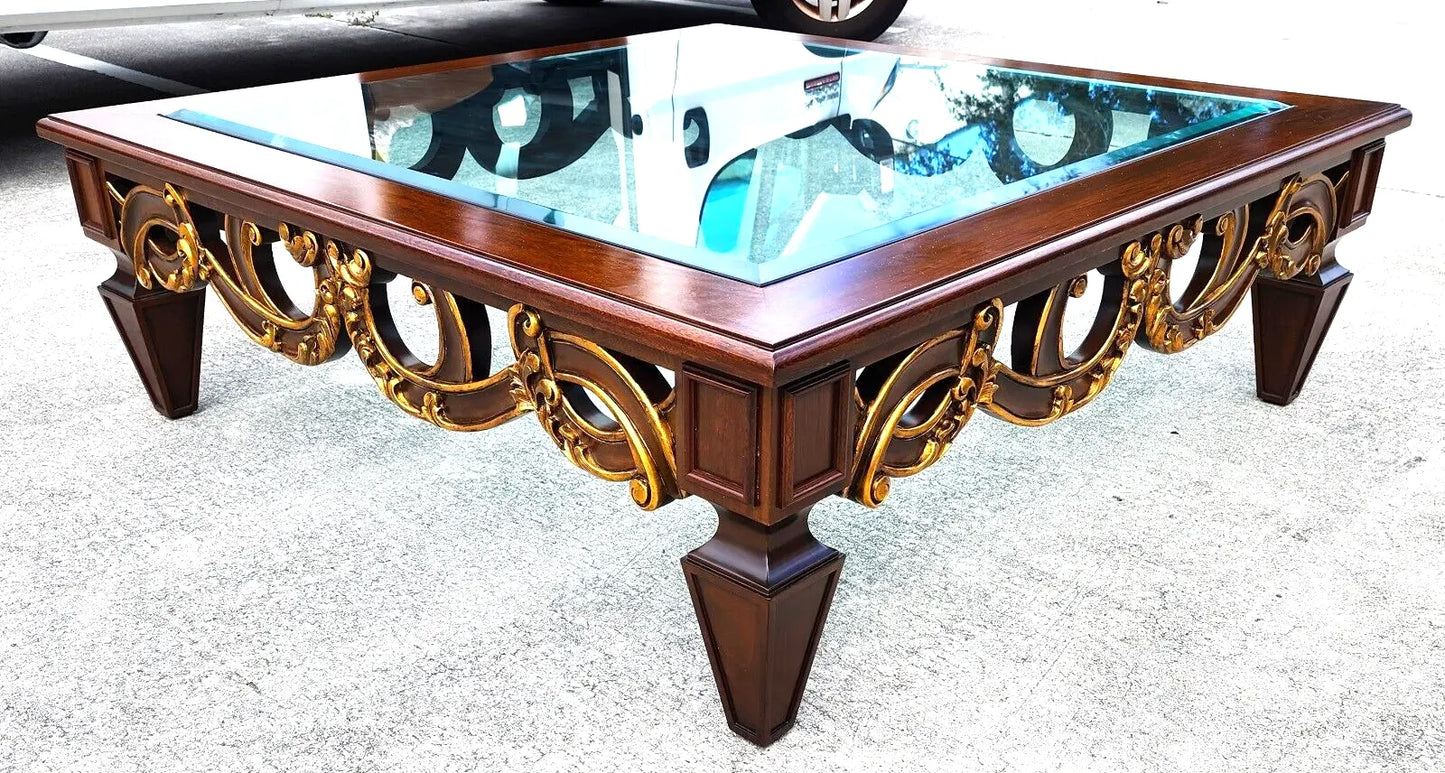 Vintage French Provincial Coffee Table Huge 5 Foot