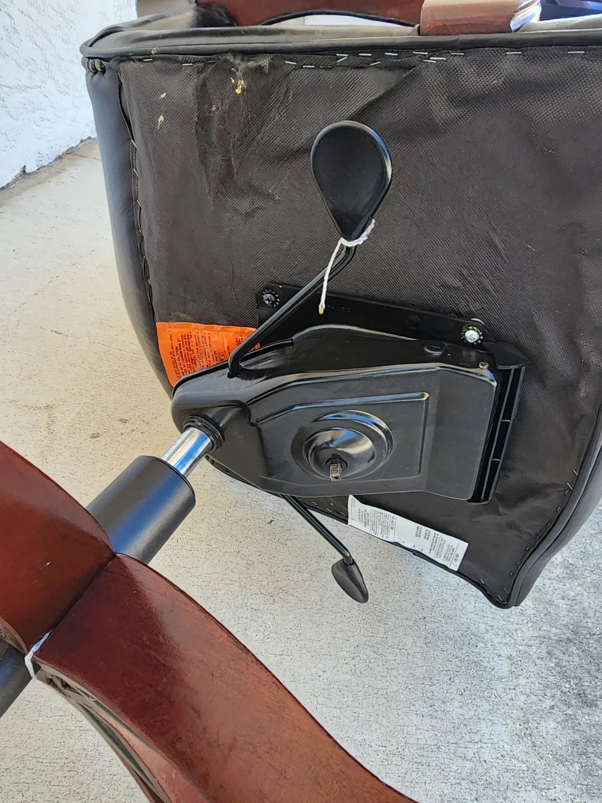 MCM Leather Office Chair Vintage by GUNLOCKE