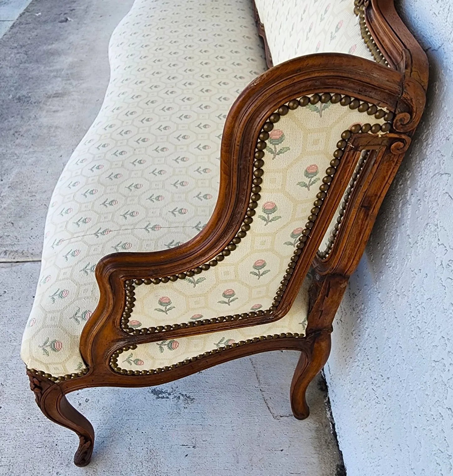 Antique Canape Bench Louis XV Style